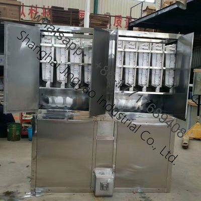 Apparecchiature per la caffetteria Macchina di produzione di ghiaccio a cubo per bar di succo 750W e forma di blocco di ghiaccio