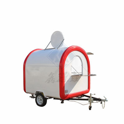 Durata di vita lunga 250 modello rotondo camion alimentare mobile con asse singolo