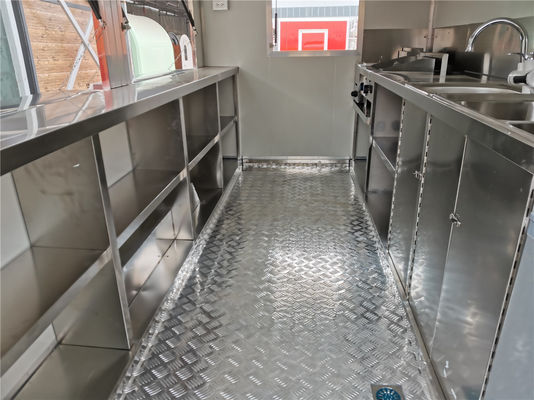 Catering commerciale Chiosco di cibo di strada Modern Trailer per Pizza Burger Pollo fritto
