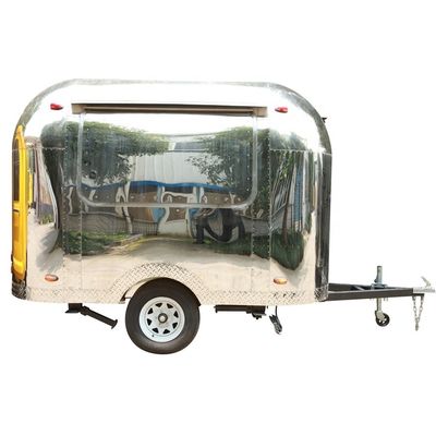 2021 Kiosco mobile di carrelli alimentari inossidabili per aziende pubblicitarie