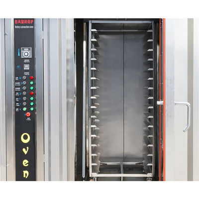 Apparecchiature alimentari Panetteria Bruciatore automatico a gas Forno a cremagliera rotante con forno rotativo per pollo