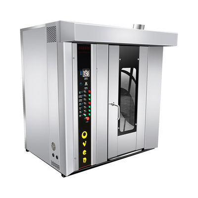 Apparecchiature alimentari Panetteria Bruciatore automatico a gas Forno a cremagliera rotante con forno rotativo per pollo