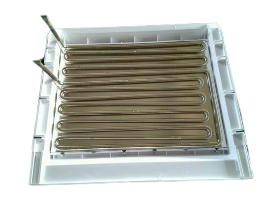 1000 kg/giorno Evaporatore per macchine di ghiaccio a cubo in acciaio inossidabile con dimensioni di ghiaccio di 29 mm*29 mm*22 mm