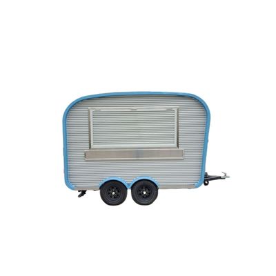 Carro da tè con succo di latte e cibo caldo camion alimentari mobili rimorchio con 1000 kg di lunga durata