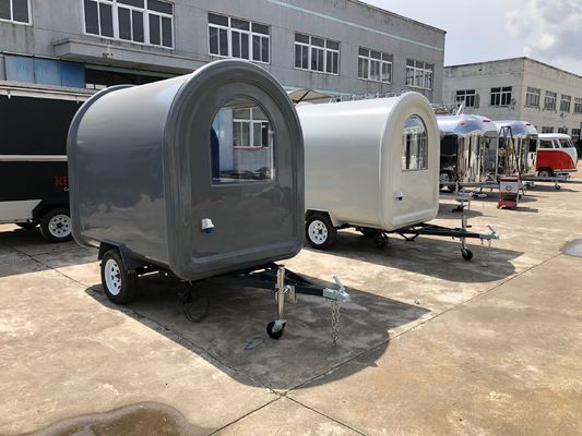 Shanghai Jingyao Ice Cream Cart / Food Trucks Trailer Caravan con lavori di costruzione