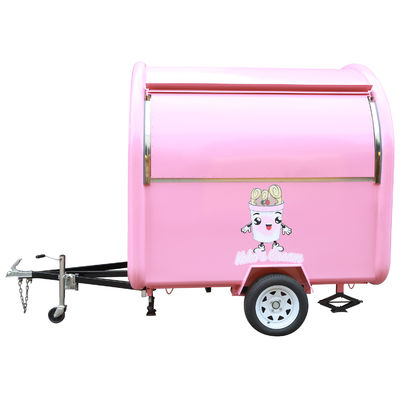 2300*1650*2300mm carrello alimentare mobile per tè a bolla gelato di frutta churros crepes caffè