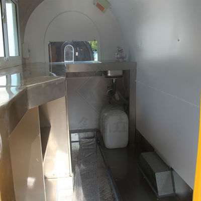 Isolato Hot Food Street Mobile Kitchen Trailer L'ultima soluzione per le biciclette per snack food