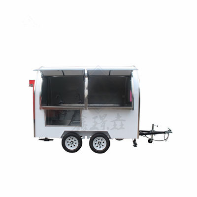 Isolato Hot Food Street Mobile Kitchen Trailer L'ultima soluzione per le biciclette per snack food