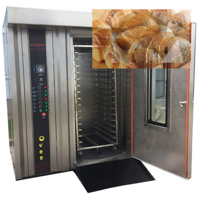 Forno rotativo elettrico a gas automatico a 32 vassoi per la macchina per la trasformazione alimentare di pane Pita