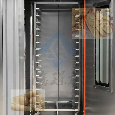Forno rotativo a 32 vassoi a temperatura controllata per la produzione di pane nel mercato al dettaglio