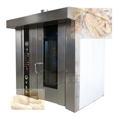 Forno rotativo a 32 vassoi a temperatura controllata per la produzione di pane nel mercato al dettaglio