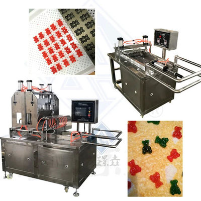 Macchina industriale per la produzione di caramelle di gelatina per il cioccolato gommoso di orso Lollipop morbido