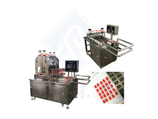 Macchina industriale per la produzione di caramelle di gelatina per il cioccolato gommoso di orso Lollipop morbido