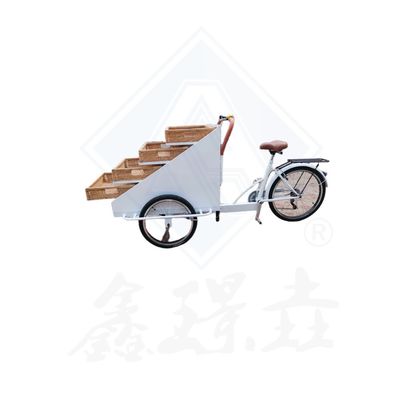 Bicicletta carrello alimentare mobile piastra di alluminio applicazioni campi impianto di trasformazione delle verdure