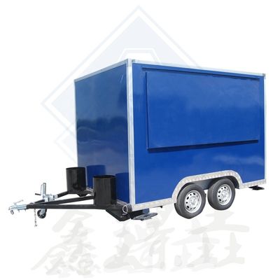 Carrello di cibo da strada all'aperto per BBQ Pizza Burger gelato Caffè Caravan elettrico