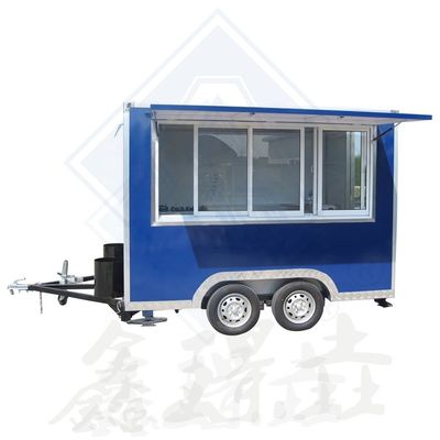Carrello di cibo da strada all'aperto per BBQ Pizza Burger gelato Caffè Caravan elettrico