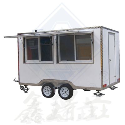 Carrello di cibo da strada all'aperto per BBQ Pizza Burger gelato Caffè Caravan elettrico