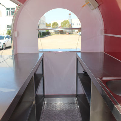 Comodo L380 x W160 x H235cm camion alimentare elettrico ideale per snack e ciambelle di strada