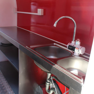 Comodo L380 x W160 x H235cm camion alimentare elettrico ideale per snack e ciambelle di strada