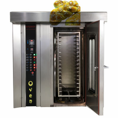 Forno rotativo automatico di panificazione di piccole dimensioni certificato CE per la cottura del pane, della pizza e della baguette di carne