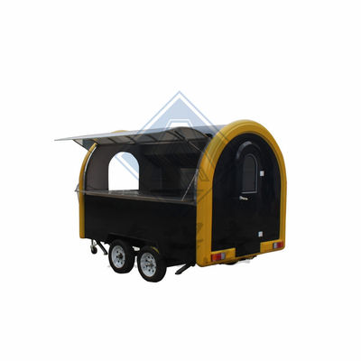 Outdoor Street Vending Double Axles Customized Food Snack Truck con attrezzature