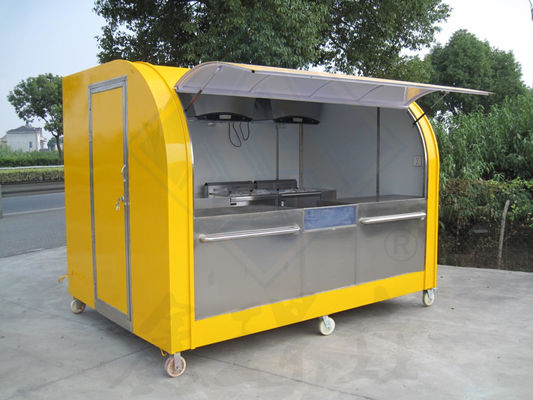 Camionetti alimentari commerciali Camionetti alimentari personalizzati con cucina completa e ponte superiore