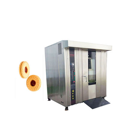 1200 KG Impianto manifatturiero Forno rotativo Macchina da cottura a gas 10 vassoi Cattura del pane