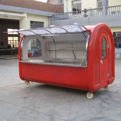 Hotel's Favorite Galvanized Steel BBQ Food Truck Mobile Electric Motorcycle Food Cart