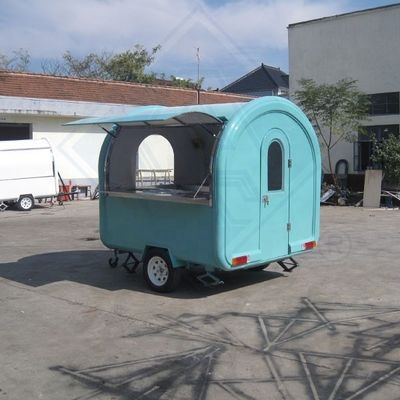 Hotel's Favorite Galvanized Steel BBQ Food Truck Mobile Electric Motorcycle Food Cart