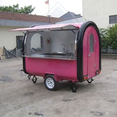 Hotel's Favorite Galvanized Steel BBQ Food Truck Mobile Electric Motorcycle Food Cart
