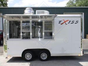 Snacks Dumpling Mobile Food Cart con cucina completa e supporto tecnico video per posti a sedere