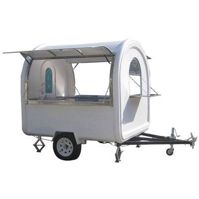 850 kg Caravan Hot Dog Cart Ice Cream Food Kiosk/ Food Vending Truck L280cm*W200cm*H210cm
