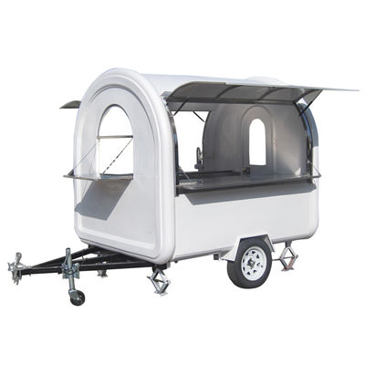 850 kg Caravan Hot Dog Cart Ice Cream Food Kiosk/ Food Vending Truck L280cm*W200cm*H210cm