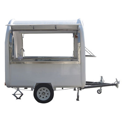 850 kg Caravan Hot Dog Cart Ice Cream Food Kiosk/ Food Vending Truck L280cm*W200cm*H210cm