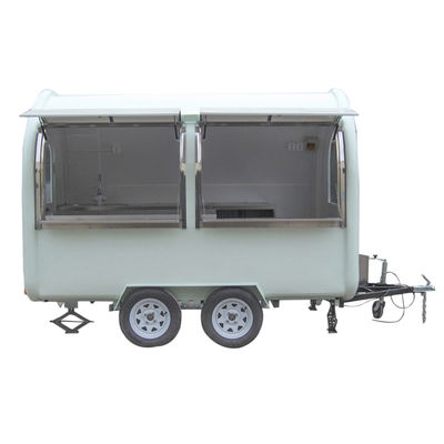 850 kg Caravan Hot Dog Cart Ice Cream Food Kiosk/ Food Vending Truck L280cm*W200cm*H210cm