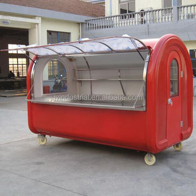 Design moderno colore rosa chiaro ciambella waffle hot dog cucina food truck JY-B35 personalizzato