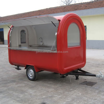 Design moderno colore rosa chiaro ciambella waffle hot dog cucina food truck JY-B35 personalizzato
