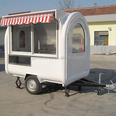 Design moderno colore rosa chiaro ciambella waffle hot dog cucina food truck JY-B35 personalizzato