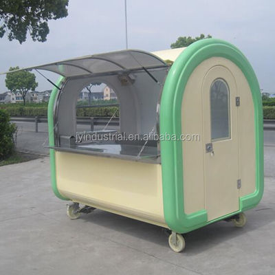 Design moderno colore rosa chiaro ciambella waffle hot dog cucina food truck JY-B35 personalizzato