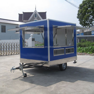 Design moderno colore rosa chiaro ciambella waffle hot dog cucina food truck JY-B35 personalizzato