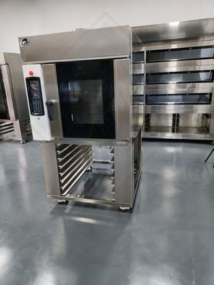 8 vassoi Forno a convezione rotante per panetteria Automazione Energia Elettricità Forno a gas