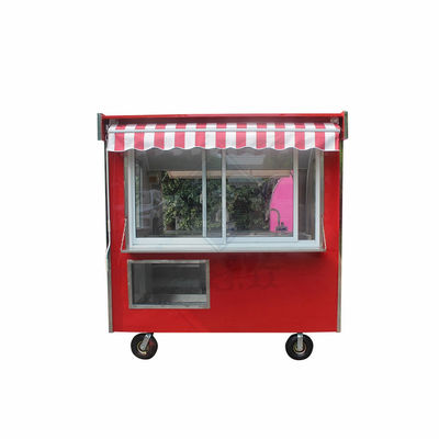 Camion alimentare completamente attrezzato 220cm Single Double Axle Commercial Round Model con baldacchino