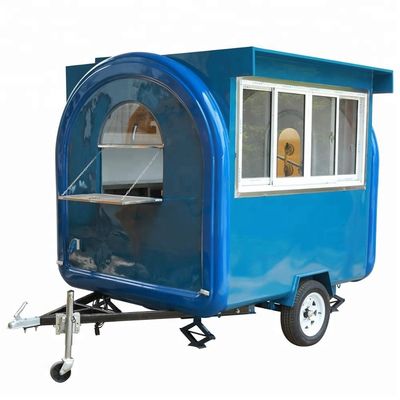 Adesivi esterni personalizzati CE OEM GAS Food Truck con acciaio inossidabile e ruota grande