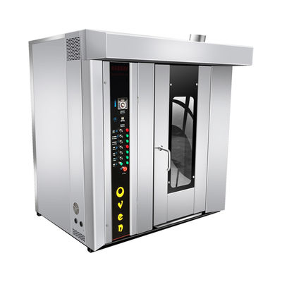 Forno elettrico rotativo controllo intelligente acciaio inossidabile 16 32 64 vassoio forno da forno per il pane