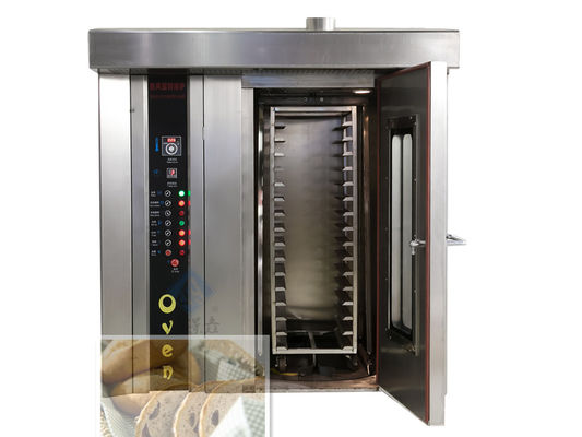 32 vassoi Forno rotativo a vapore completamente automatico Perfetto per negozi di cibi e bevande occupati