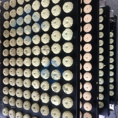 Macchina industriale per la fabbricazione di biscotti di cioccolato completamente automatica con uscita di gelato