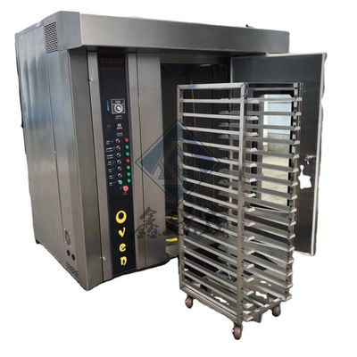 Alimenti e bevande 1800*2000*2200 Gas elettrico Diesel Automatico 16/32 Forno rotativo Forno da forno