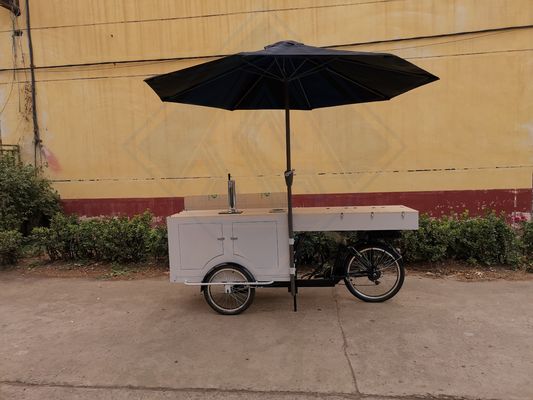 Materiale grezzo Produttore di snack vegetali per la strada commerciale Carrello da bicicletta Carrello alimentare mobile