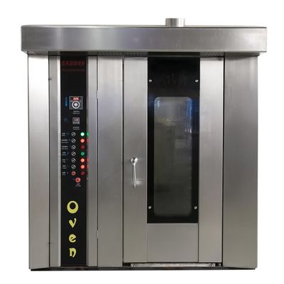 16/32/64 vassoi forno elettrico a gas diesel rotativo per la cottura del pane macchina di produzione