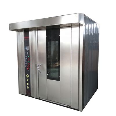 16/32/64 vassoi forno elettrico a gas diesel rotativo per la cottura del pane macchina di produzione